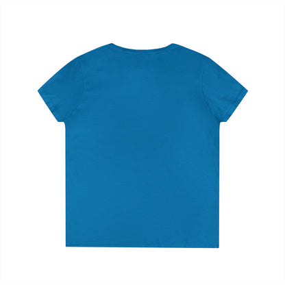 Vibrant Graphic Tee, Ladies' V-Neck T-Shirt, Fun Casual Wear, Perfect for Gifts, Everyday Style, BISH I'M FROM Louisiana