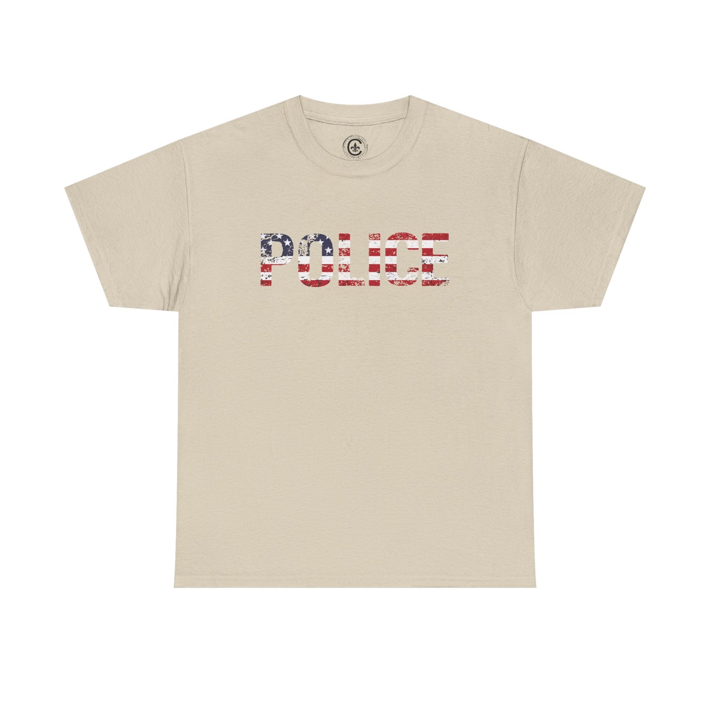 Police Flag Graphic Tee, T-Shirt, Unisex Humor Shirt, Gifts for Friends, Casual Wear, law enforcement
