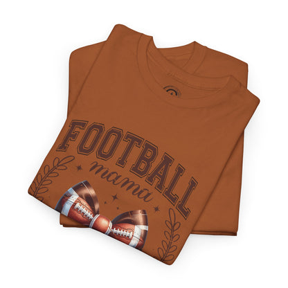 Football Mama Tee - Unisex Heavy Cotton T-Shirt, Sports Mom Gift, Game Day Apparel, Tailgate Outfit, Birthday Present