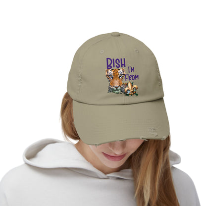 I'm from Louisiana, Unisex Distressed Cap, Baton Rouge, Tigers