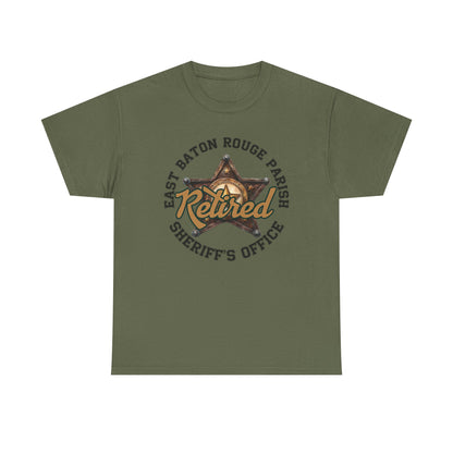 EBRSO Retired Sheriff Heavy Cotton Tee, Unisex Tee, Law Enforcement Gift, Retirement Celebration T-shirt