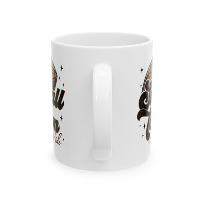 Small Town Football Ceramic Mug - Sports Fan Gift, Coffee Cup, Game Day Essential, Personalized Mug, Team Spirit