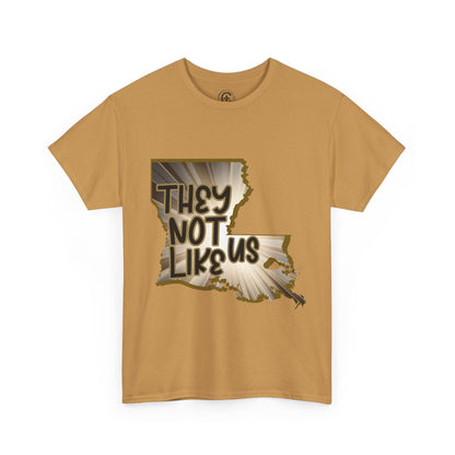 Louisiana Pride Unisex Heavy Cotton Tee | They Not Like Us, Southern Statement Shirt, Gift for Locals, Casual Wear, Streetwear