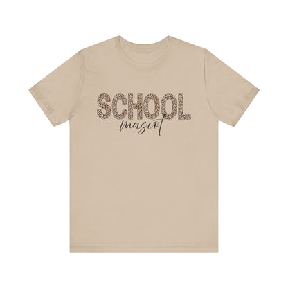 Leopard Custom School and Mascot School Spirit Tee | Unisex Short Sleeve T-Shirt for Back to School, Teachers, Students, Graduation, School Events