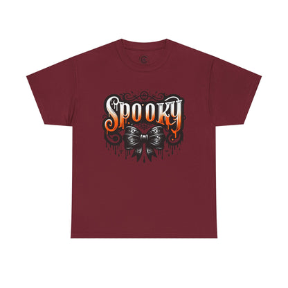 Spooky Themed Unisex Heavy Cotton Tee, Halloween Shirt, Fall Fashion, Ghostly Tee, Graphic Tee, Casual Wear