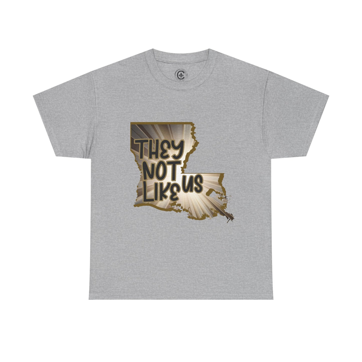 Louisiana Pride Unisex Heavy Cotton Tee | They Not Like Us, Southern Statement Shirt, Gift for Locals, Casual Wear, Streetwear