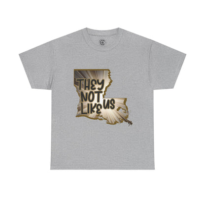 Louisiana Pride Unisex Heavy Cotton Tee | They Not Like Us, Southern Statement Shirt, Gift for Locals, Casual Wear, Streetwear