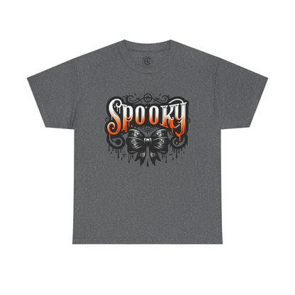 Spooky Themed Unisex Heavy Cotton Tee, Halloween Shirt, Fall Fashion, Ghostly Tee, Graphic Tee, Casual Wear