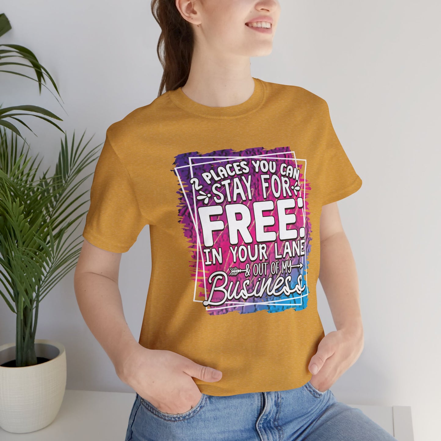Stay in Your Lane Tee, Funny T-Shirt, Humor Shirt, Casual Wear, Gift for Friends, Everyday Fashion