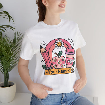 Personalized Teacher Tee, Gift for Educators, Back to School