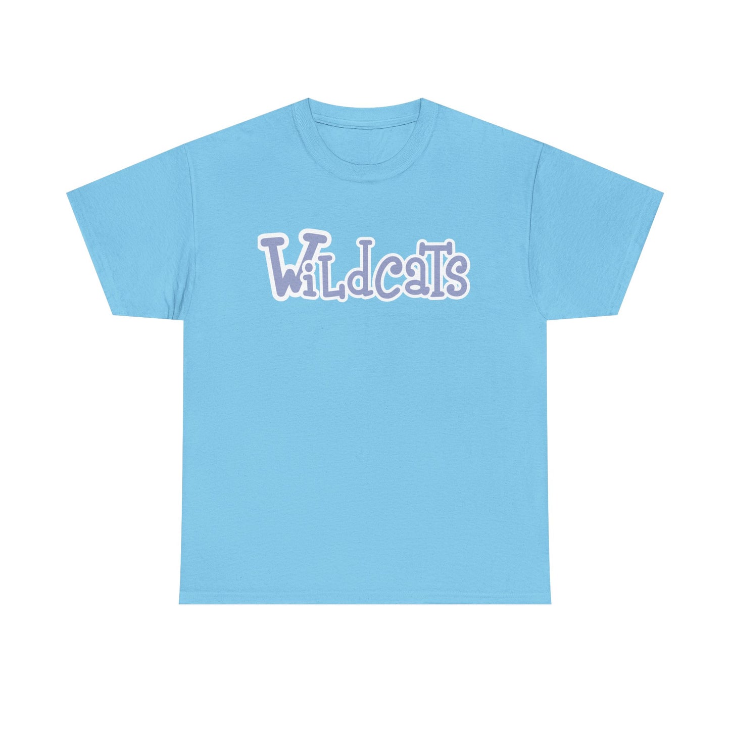 Blue Wildcats Unisex Tee, Cute Cotton Shirt, School Spirit Apparel