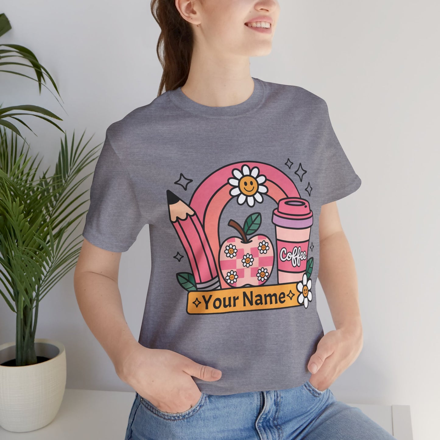 Personalized Teacher Tee, Gift for Educators, Back to School