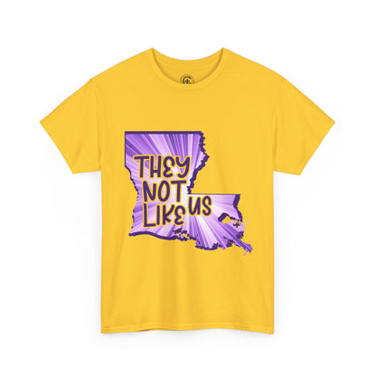 Louisiana Pride Unisex Heavy Cotton Tee | They Not Like Us, Southern Statement Shirt, Gift for Locals, Casual Wear, Streetwear