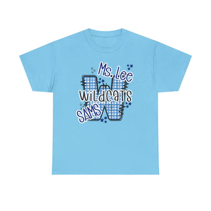 Personalized, SAMS Wildcats, Whimsical on a Unisex Tshirt, St Amant Middle School