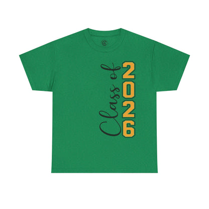 Class of 2026 Unisex Heavy Cotton Tee, Graduation Gift, School Spirit Shirt, Senior Tee, Casual Wear