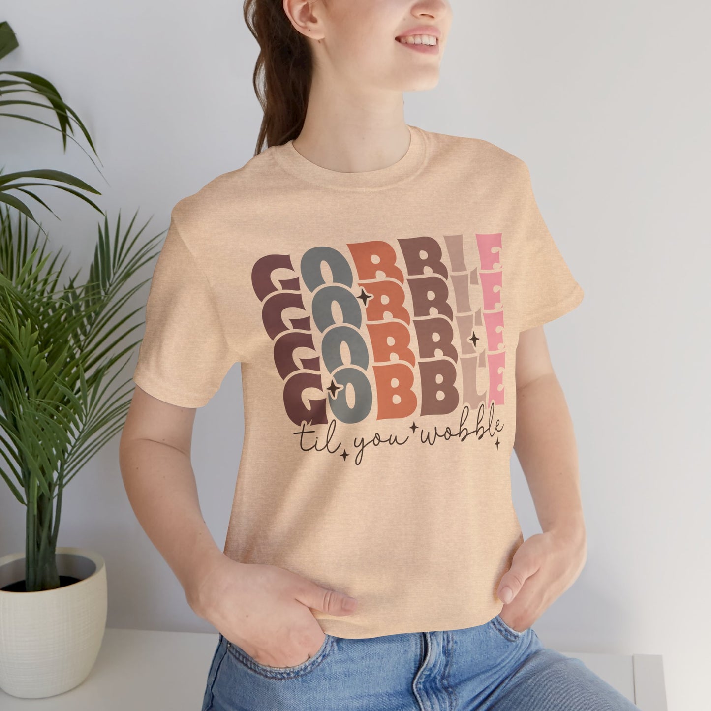 Thanksgiving Gobble Tee, Unisex Short Sleeve Shirt