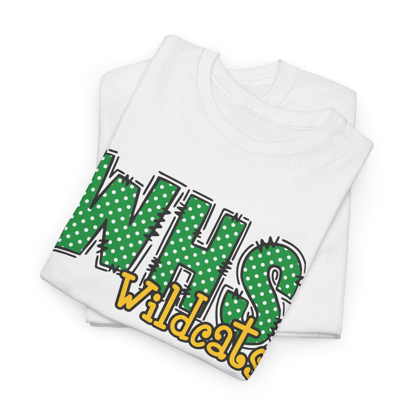 WHS Wildcats Unisex Heavy Cotton Tee | School Spirit Shirt, Team Apparel, Graphic Tee, Casual Wear, Gift for Students