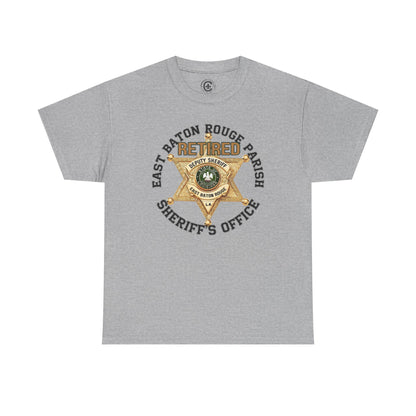 EBRSO Badge Retired Sheriff Heavy Cotton Tee, Unisex Tee, Law Enforcement Gift, Retirement Celebration T-shirt