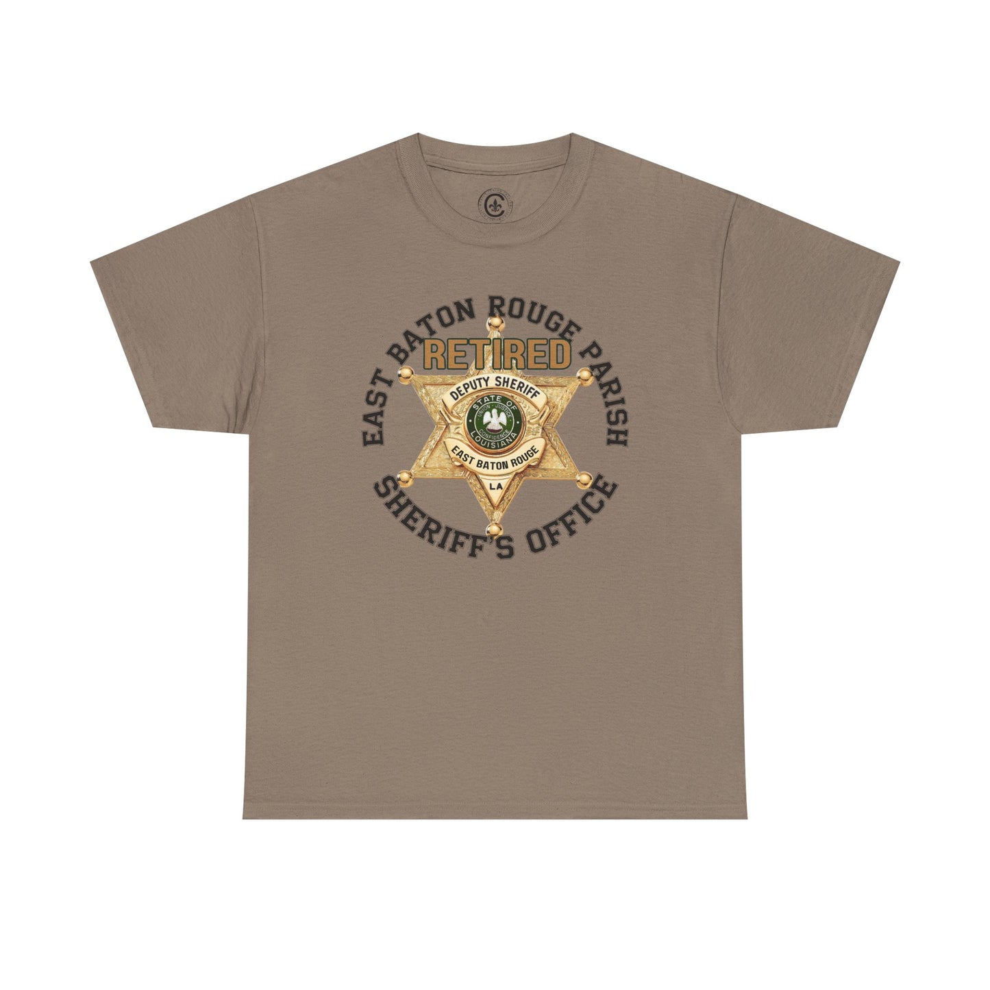 EBRSO Badge Retired Sheriff Heavy Cotton Tee, Unisex Tee, Law Enforcement Gift, Retirement Celebration T-shirt
