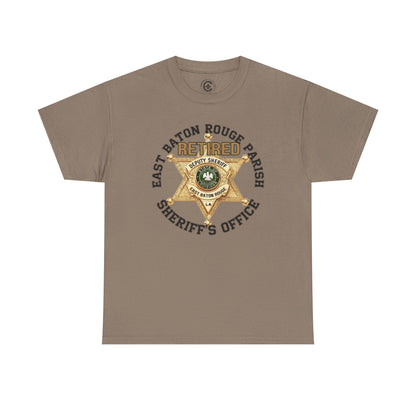 EBRSO Badge Retired Sheriff Heavy Cotton Tee, Unisex Tee, Law Enforcement Gift, Retirement Celebration T-shirt