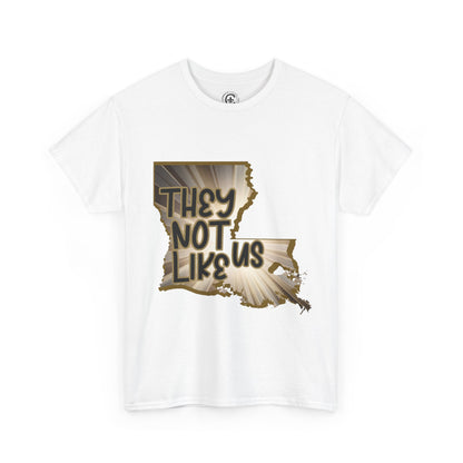 Louisiana Pride Unisex Heavy Cotton Tee | They Not Like Us, Southern Statement Shirt, Gift for Locals, Casual Wear, Streetwear