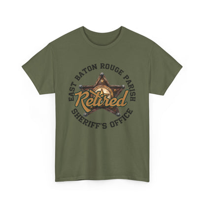 EBRSO Retired Sheriff Heavy Cotton Tee, Unisex Tee, Law Enforcement Gift, Retirement Celebration T-shirt