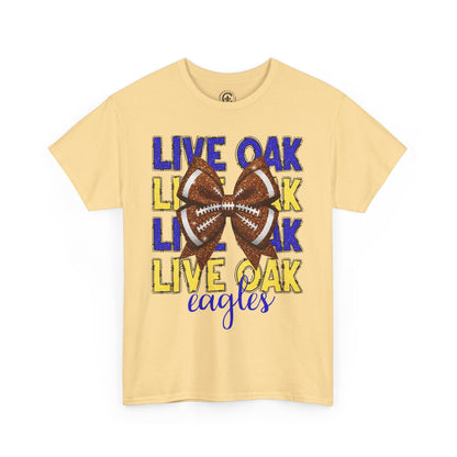 Live Oak Eagles Football Tee, Unisex Cotton Shirt, Sports Fan Apparel, Game Day Outfit, Team Spirit Clothing