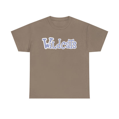 Blue Wildcats Unisex Tee, Cute Cotton Shirt, School Spirit Apparel