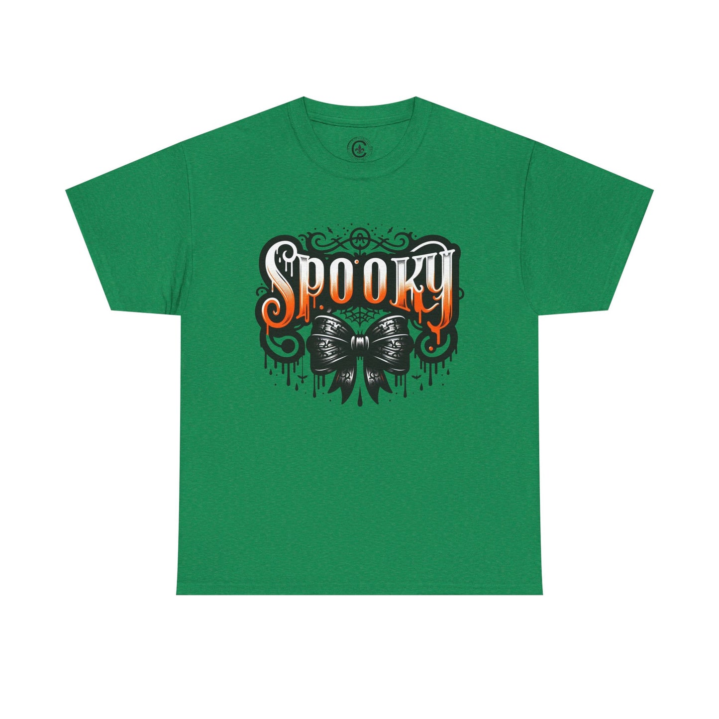 Spooky Themed Unisex Heavy Cotton Tee, Halloween Shirt, Fall Fashion, Ghostly Tee, Graphic Tee, Casual Wear