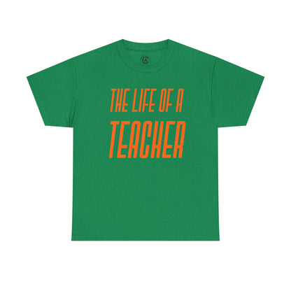 The life of a Teacher  Tee - Unisex Heavy Cotton T-Shirt, Music Teacher Gift, Music Lover Shirt, TS12 12 Swiftie