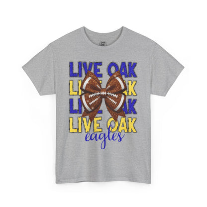 Live Oak Eagles Football Tee, Unisex Cotton Shirt, Sports Fan Apparel, Game Day Outfit, Team Spirit Clothing