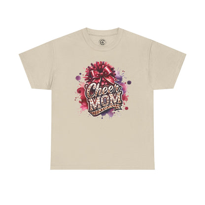 Cheer Mom Unisex Heavy Cotton Tee | Cheerleading Gift, Sports Apparel, Team Spirit Shirt, Mom T-Shirt, Game Day Outfit