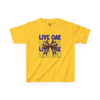 Live Oak Eagles Football Tee for Kids, Youth Sports Shirt, Fun Game Day Outfit, Birthday Gift, Team Spirit Apparel, Family Sportswear