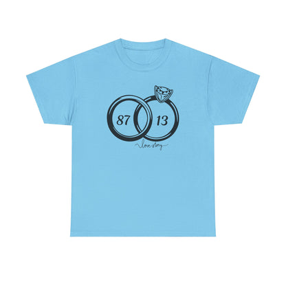 Wedding of the Century, 87 & 13, It's a Love Story Unisex Heavy Cotton Tee,