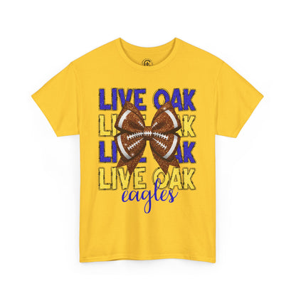 Live Oak Eagles Football Tee, Unisex Cotton Shirt, Sports Fan Apparel, Game Day Outfit, Team Spirit Clothing