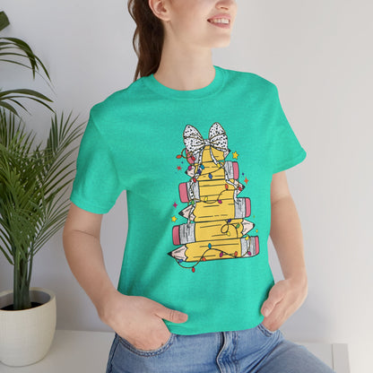 Teacher, Student, School, Pencil Christmas Tree, Educator