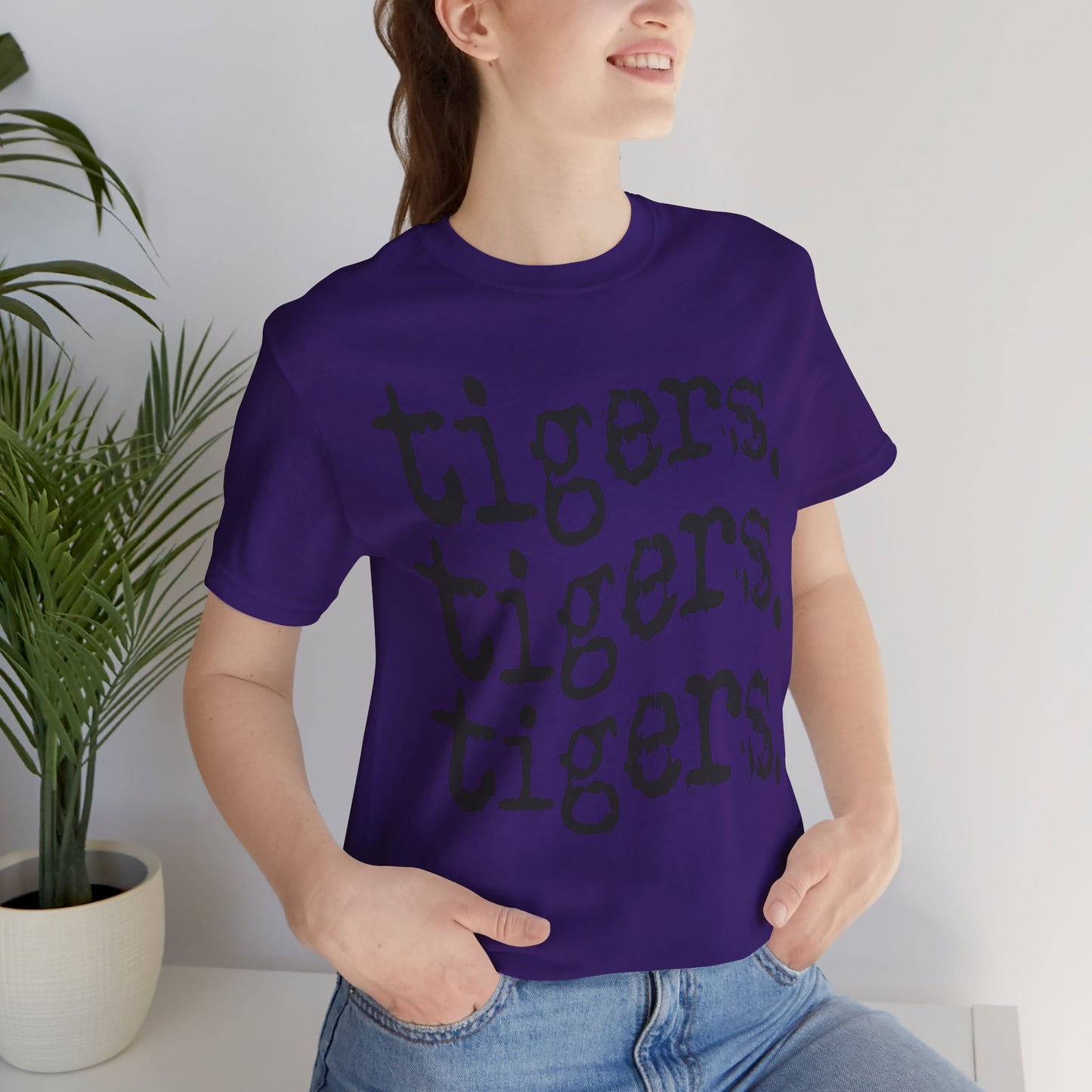 Tigers, Stacked, Tshirt, Unisex, Period, LSU