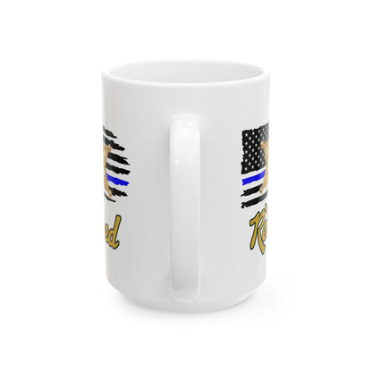 EBRSO DEPUTY Badge, Retired Deputy,  Custom Ceramic Mug, Sheriff Office Coffee Cup, Law Enforcement Gifts, Personalized Mug for Deputies, Unique Gift for Holidays