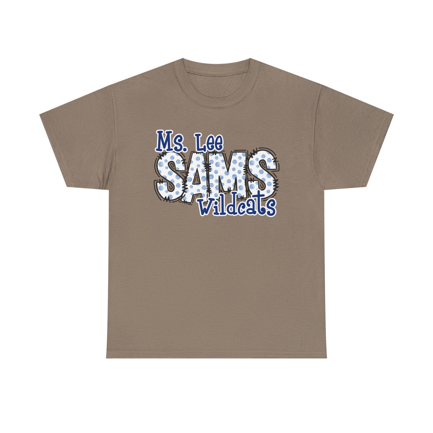Personalized, SAMS Wildcats, Whimsical on a Unisex Tshirt, St Amant Middle School