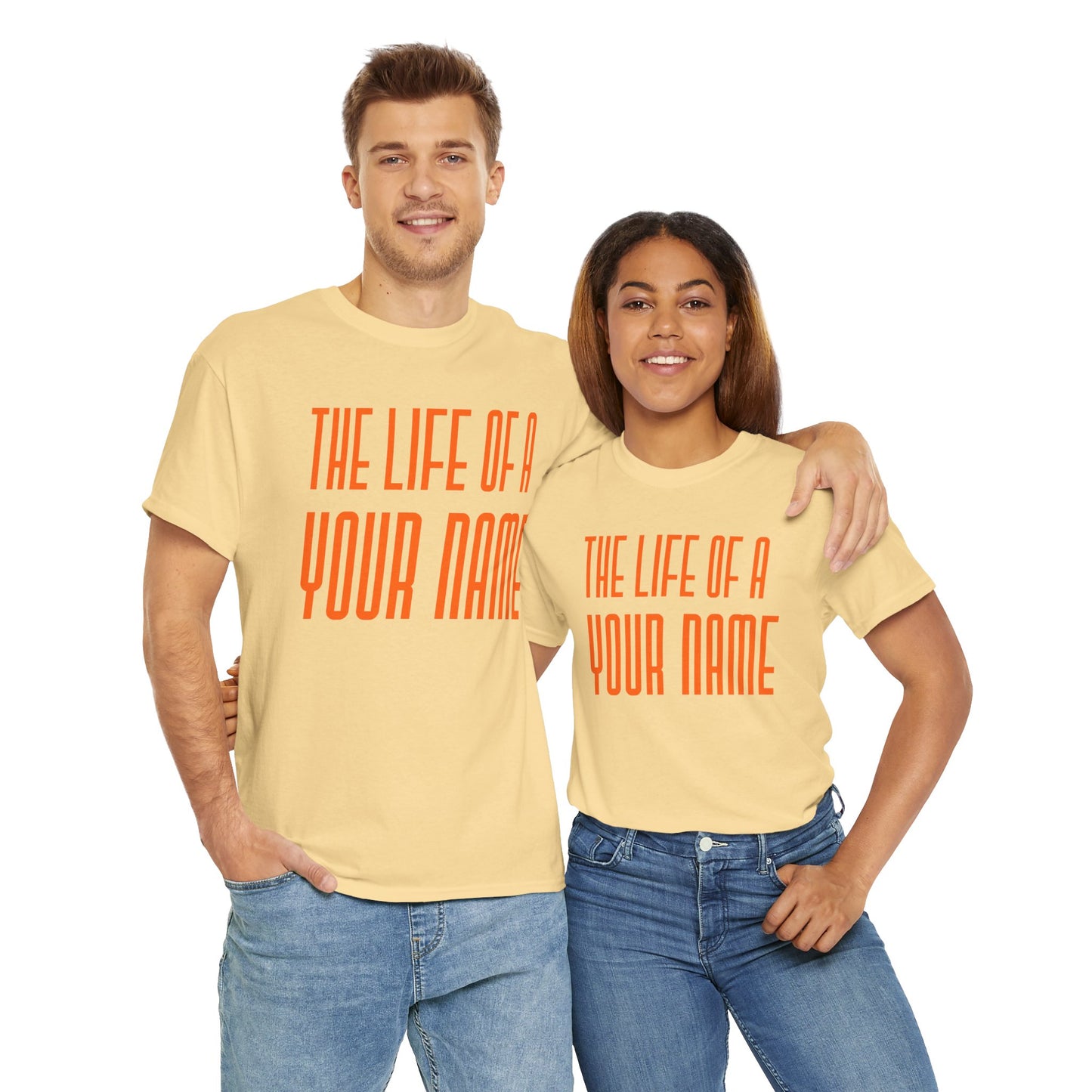 Personalized The life of a (whatever name you want)  Tee - Unisex Heavy Cotton T-Shirt, Music Lover Shirt, TS12 12 Swiftie