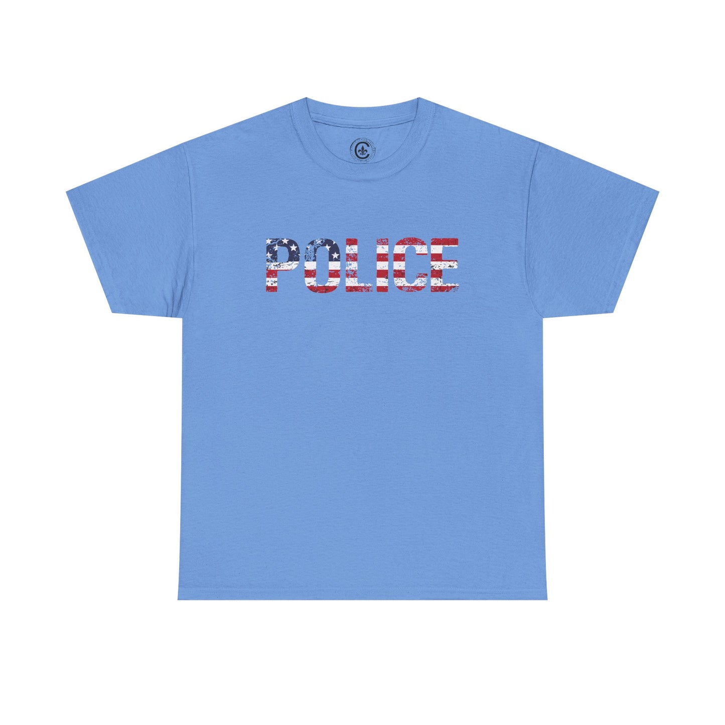 Police Flag Graphic Tee, T-Shirt, Unisex Humor Shirt, Gifts for Friends, Casual Wear, law enforcement