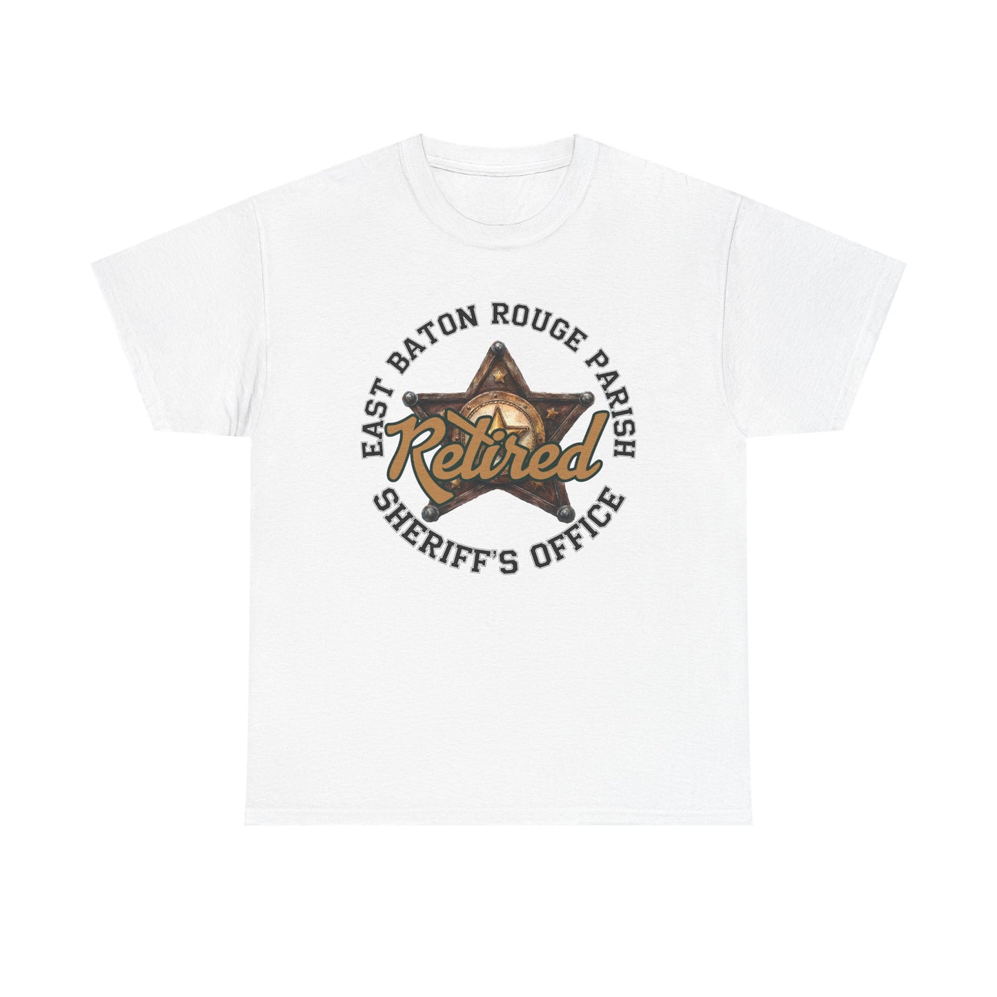 EBRSO Retired Sheriff Heavy Cotton Tee, Unisex Tee, Law Enforcement Gift, Retirement Celebration T-shirt