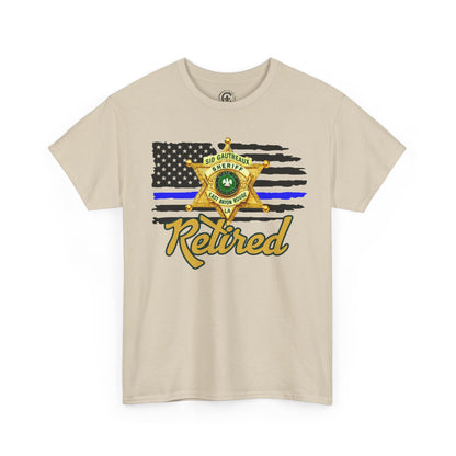 EBRSO Badge Retired Sheriff Heavy Cotton Tee, Unisex Tee, Law Enforcement Gift, Retirement Celebration T-shirt