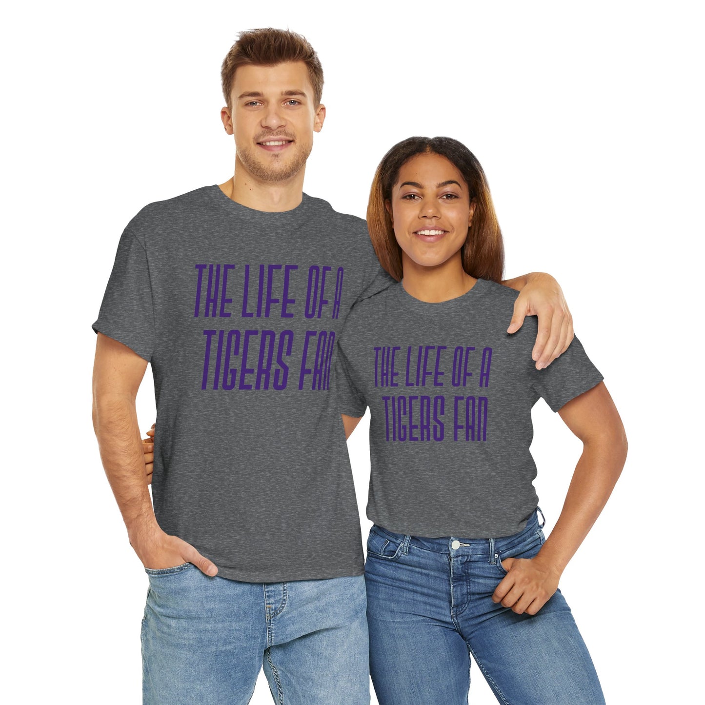 The life of a Tiger Fan  Unisex Heavy Cotton T-Shirt Music Lover Shirt, TS12 12 Swiftie, lsu. tigers