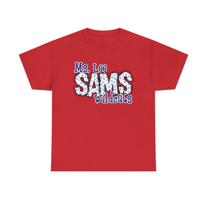 Personalized, SAMS Wildcats, Whimsical on a Unisex Tshirt, St Amant Middle School