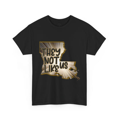 Louisiana Pride Unisex Heavy Cotton Tee | They Not Like Us, Southern Statement Shirt, Gift for Locals, Casual Wear, Streetwear
