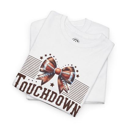 Touchdown Season Unisex Heavy Cotton Tee, Football Fan Shirt, Game Day Outfit, Sports Tee, Gift for Fans