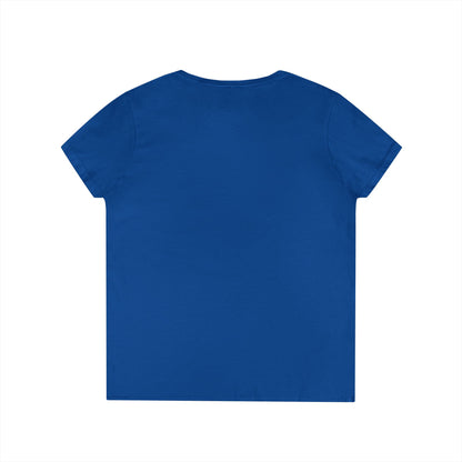 Vibrant Graphic Tee, Ladies' V-Neck T-Shirt, Fun Casual Wear, Perfect for Gifts, Everyday Style, BISH I'M FROM Louisiana