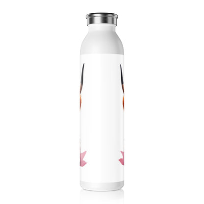 Chic Highland Cow Slim Water Bottle, Funny Gift for Her, Cute Sports Hydration Flask, Travel Bottle for Daily Use, Perfect for Birthdays