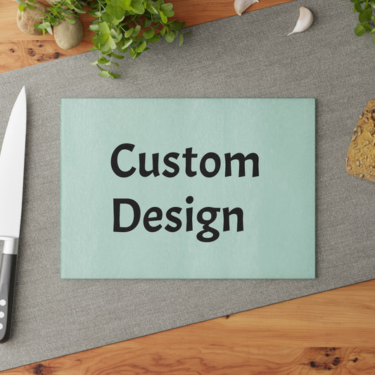 Personalized Glass Cutting Board | Custom Kitchen Decor, Unique Gift, Wedding Present, Housewarming Essential, Kitchen Art